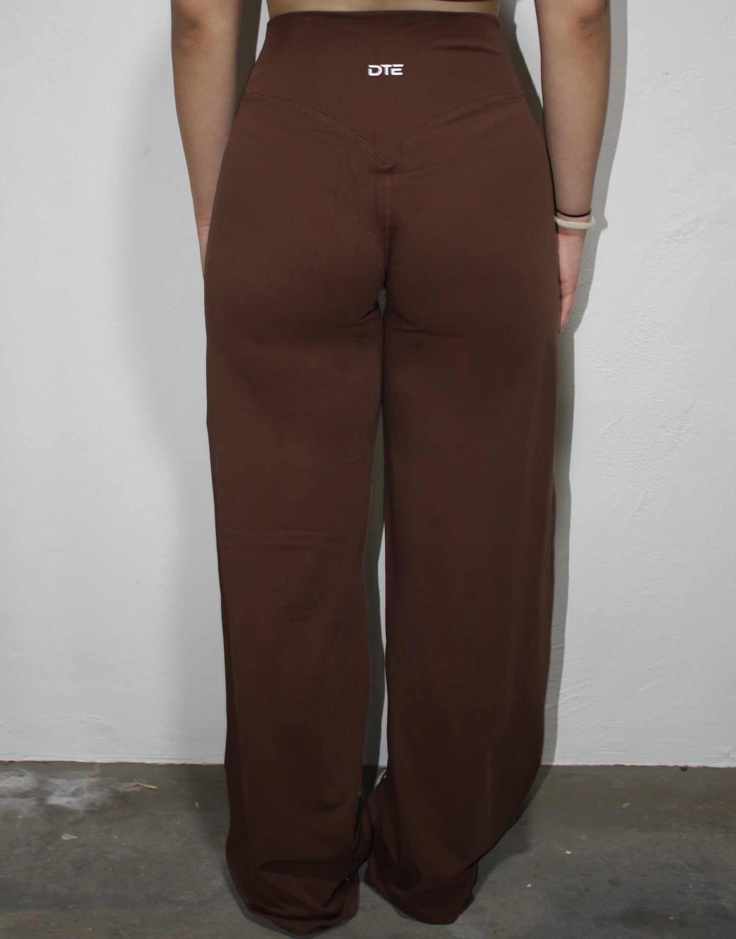 Luxe Lite Wide Leg Flares - Chocolate