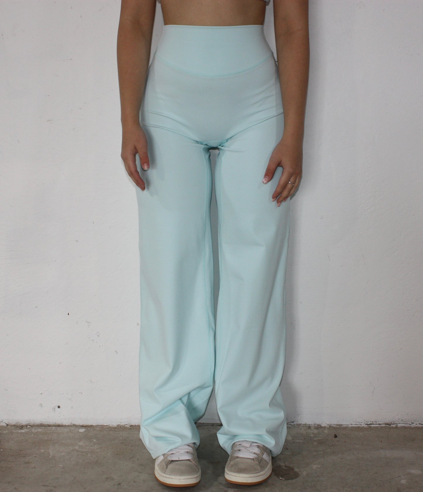 Luxe Wide Leg Flares - Baby Blue