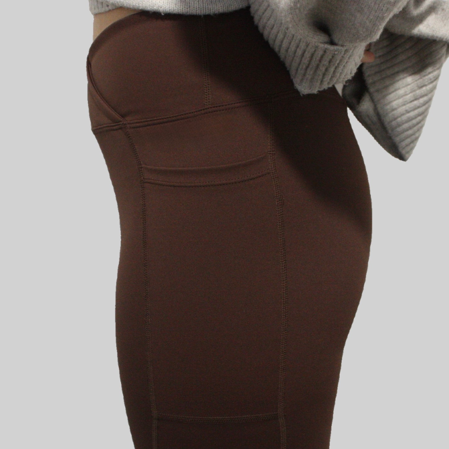 Essential Pocket V Front Flares - Brown