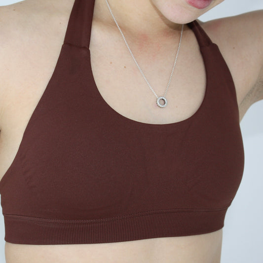 Impact Contour Crop - Chocolate Brown (Pre-Order)