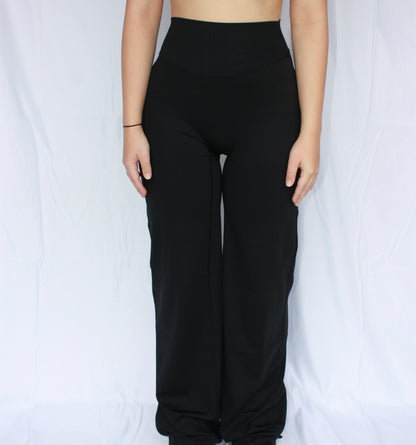 Essential Wide Leg Flares - Black