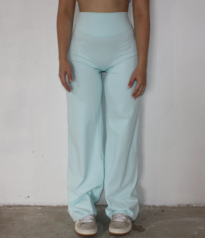 Luxe Wide Leg Flares - Baby Blue