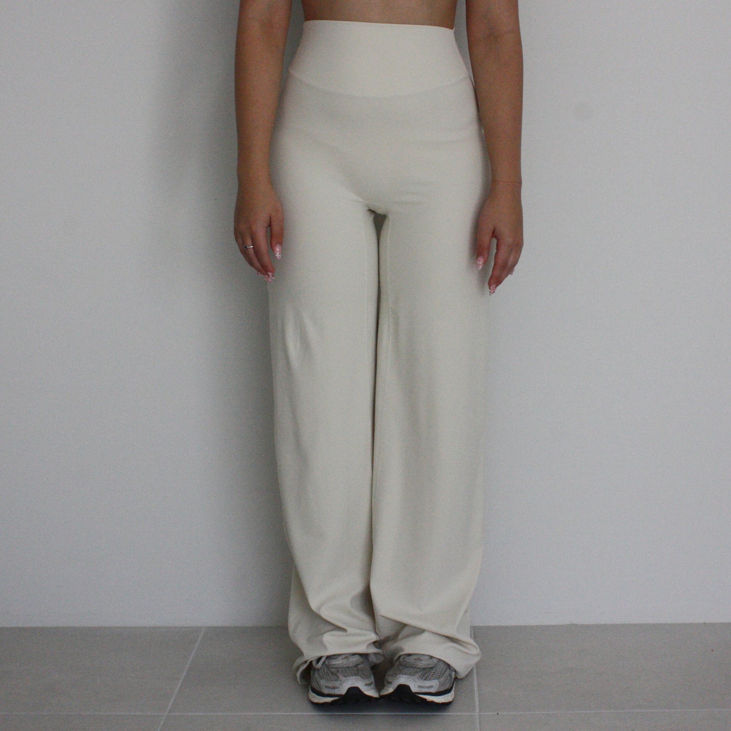 Essential Wide Leg Flares - Cream