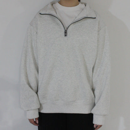 Everyday Quarter Zip Jumper - Marle Grey