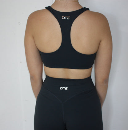 Luxe Racer Back Crop - Navy