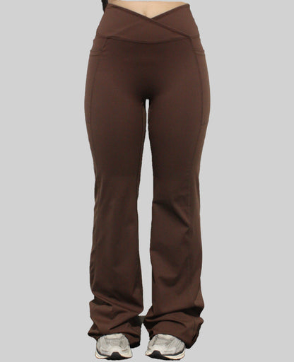 Essential Pocket V Front Flares - Brown