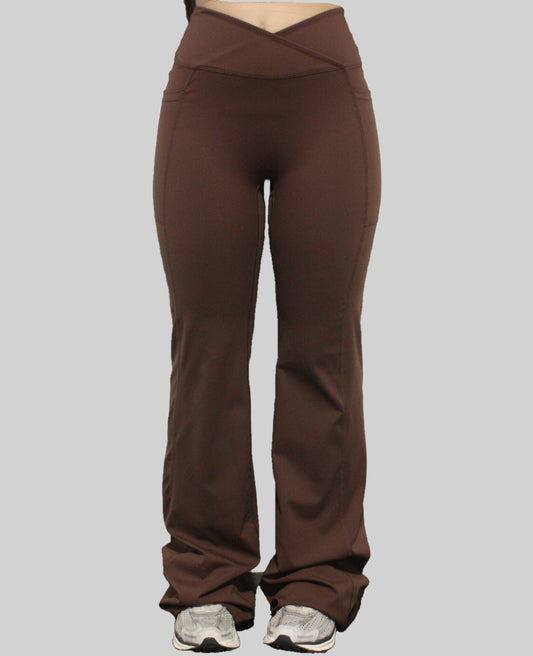 Essential Pocket V Front Flares - Brown