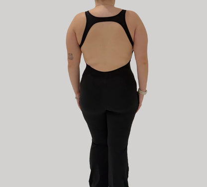 Essential Flared Jumpsuit - Black