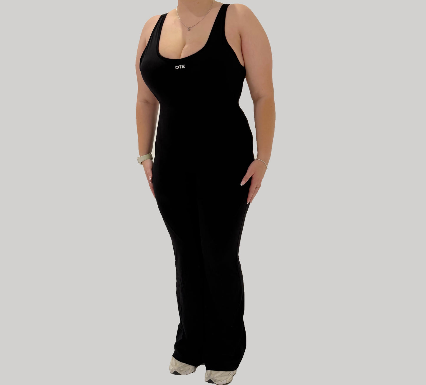 Essential Flared Jumpsuit - Black