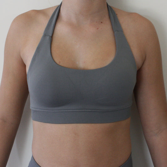Impact Contour Crop - Light Gray