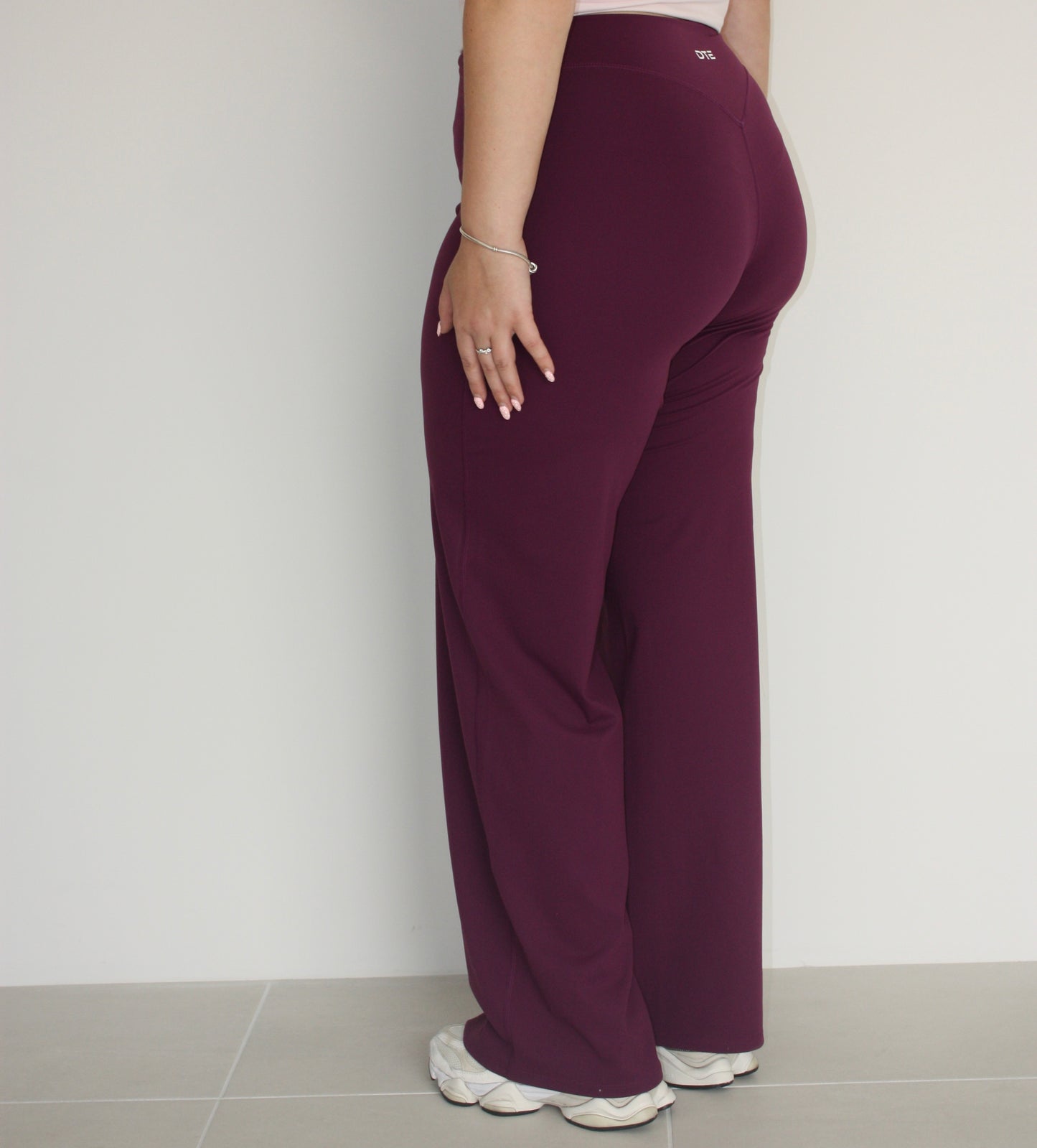 Luxe Wide Leg Flares - Grape