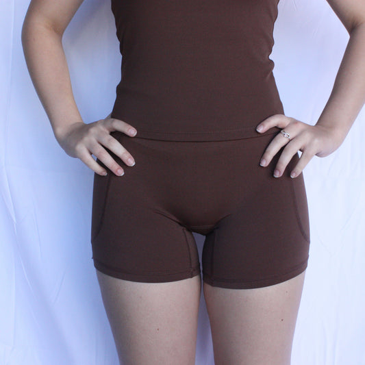 Essential Pocket Shorts - Brown
