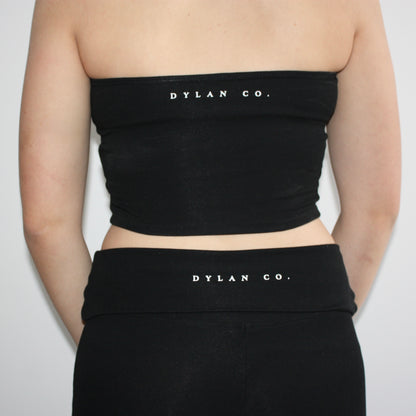 Comfort Fold Over Flares - Black
