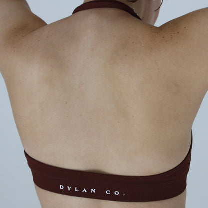 Impact Contour Crop - Chocolate Brown