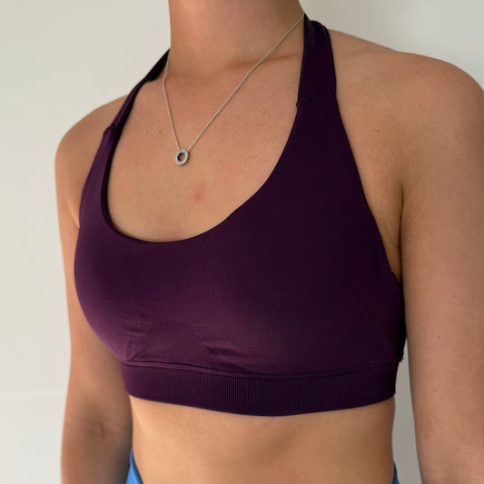 Impact Contour Crop - Plum (Pre-Order)