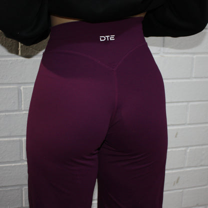 Luxe Wide Leg Flares - Grape