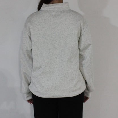 Everyday Quarter Zip Jumper - Marle Grey