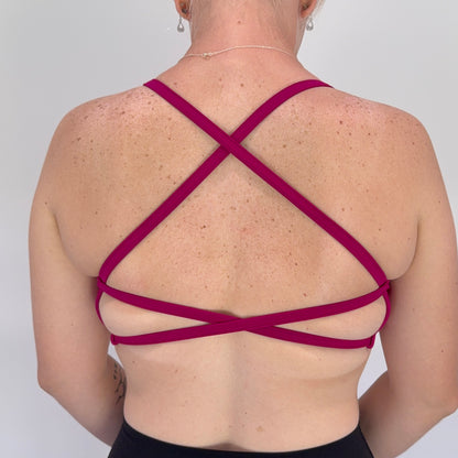 Impact Cross Back Crop - Berry Bliss