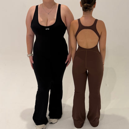 Essential Flared Jumpsuit - Black